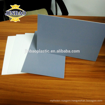 JINBAO waterproof fireproof 5mm white rigid hard pvc sheet panel